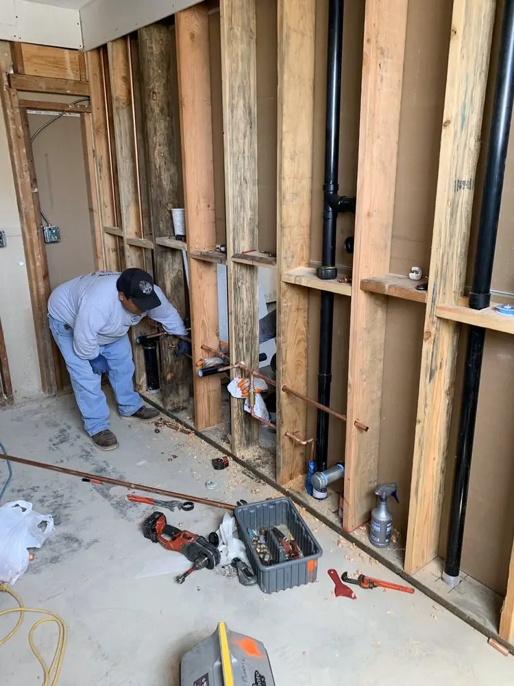 Commercial rough-in plumbing for Water Heater Replacement in Congo